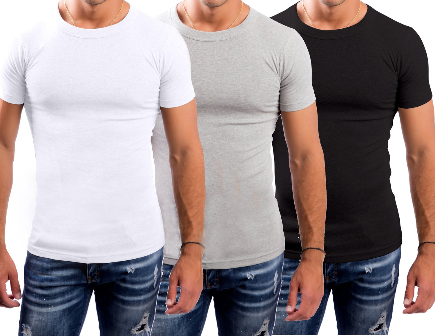 LeeSandro&Sons | Herren Unterhemden | Baumwolle, Kurzarm