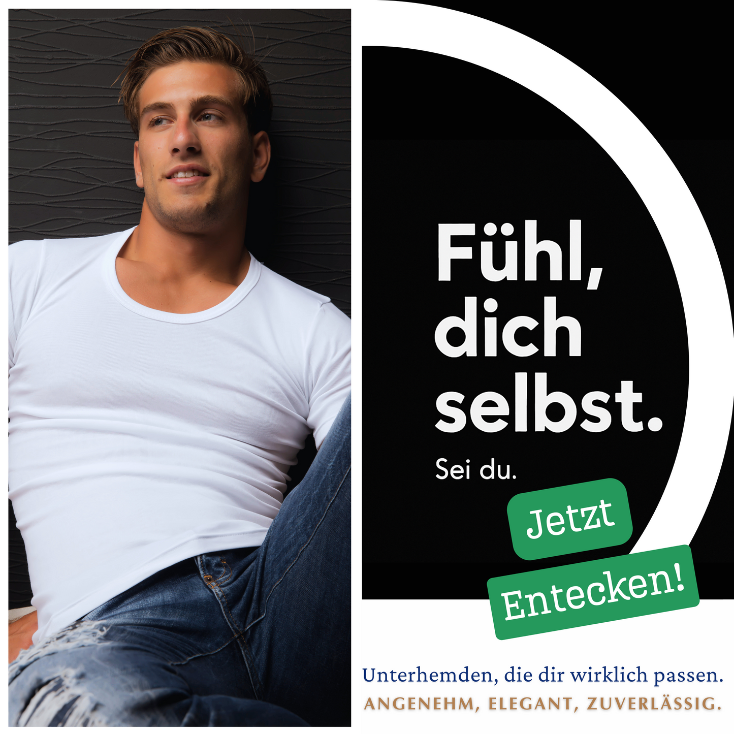 LeeSandro&Sons | Herren Unterhemden | Baumwolle, Kurzarm, Made in EU