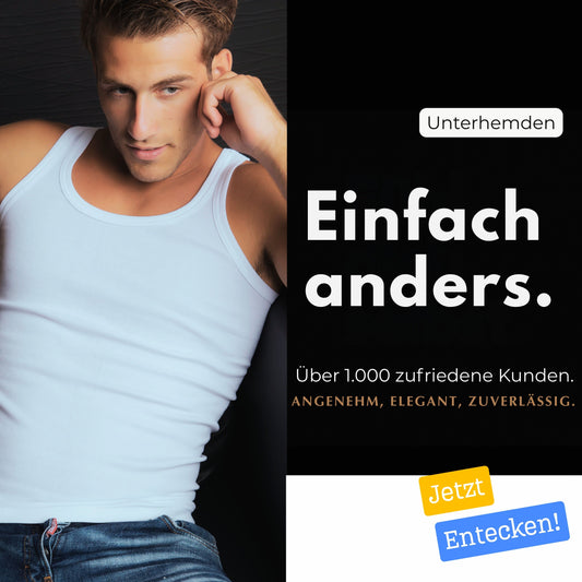 LeeSandro&Sons | Herren Unterhemden | Baumwolle, Ärmellos, Achselhemd, Made in EU