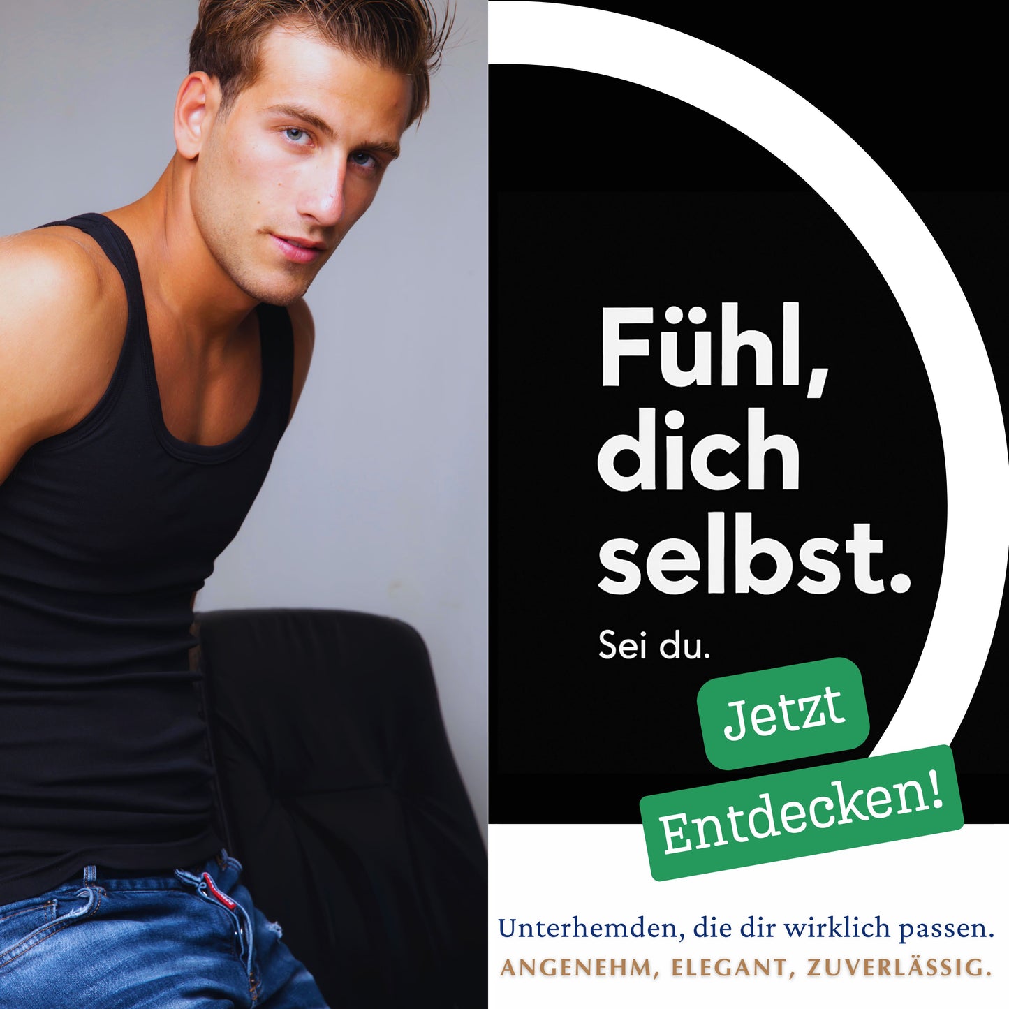 LeeSandro&Sons | Herren Unterhemden | Baumwolle, Ärmellos, Achselhemd, Made in EU