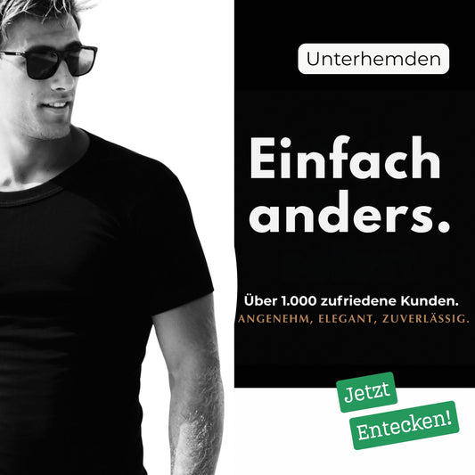 LeeSandro&Sons | Herren Unterhemden | Baumwolle, Kurzarm, Made in EU