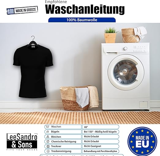 Herren Unterhemd aus Baumwolle – Made in EU (Griechenland)
Ärmelloses Unterhemd für Männer – Hochwertige Qualität aus Europa
Unterhemd kurzarm für Herren – Nachhaltig & fair produziert
Premium Baumwoll Unterhemd – Perfekt für empfindliche Haut