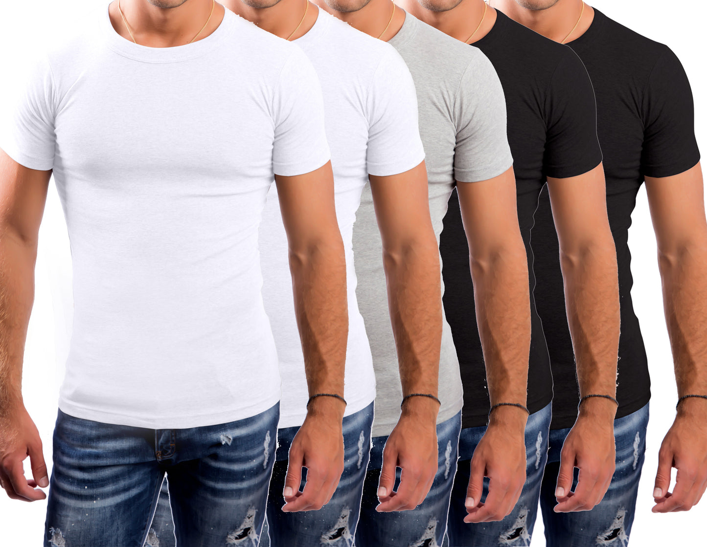LeeSandro&Sons | Herren Unterhemden | Baumwolle, Kurzarm, Made in EU